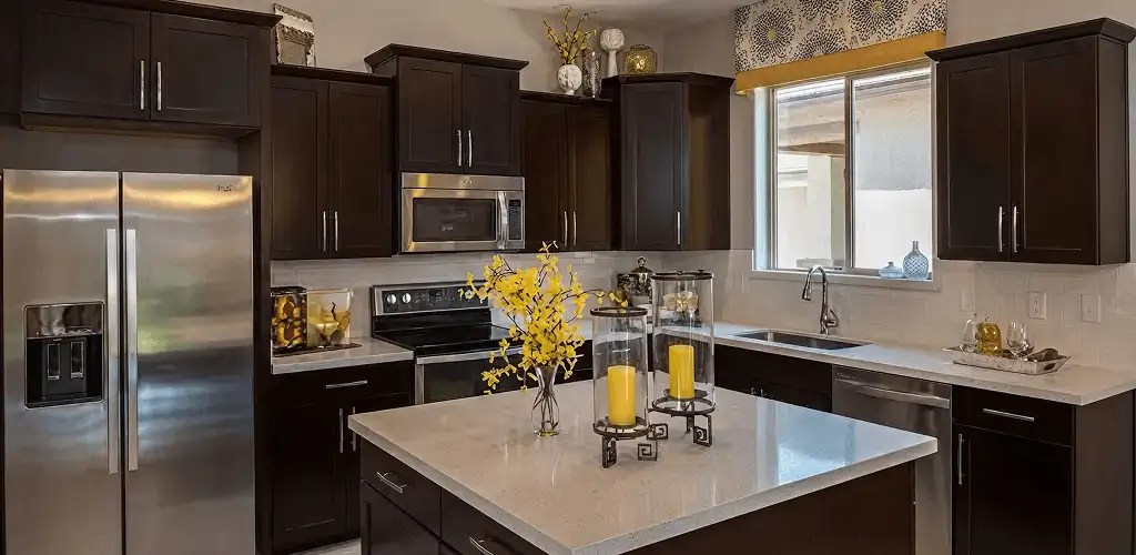 Cabinet painting results with freshly painted kitchen cabinets in Fort Lauderdale, FL