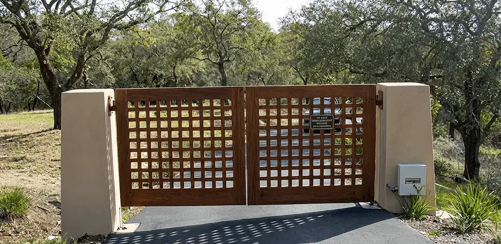 Driveway gate installation for a residential property in Fort Lauderdale, FL