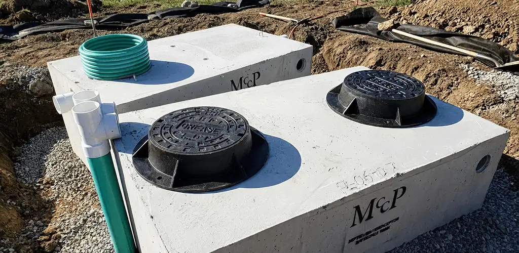 Grease trap installation unit set in place for drainage protection in Fort Lauderdale, FL